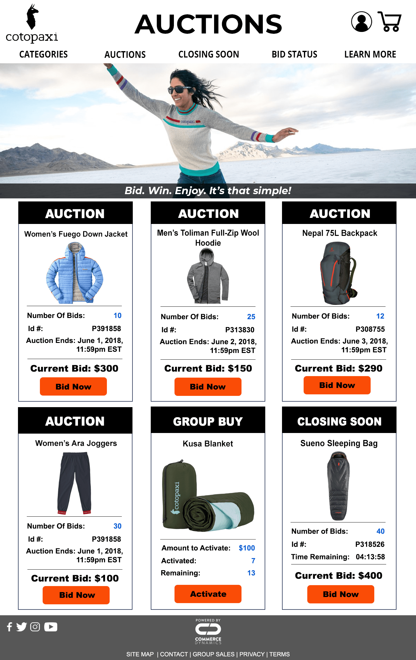 Cotopaxi_Auctions_Page – Commerce Dynamics